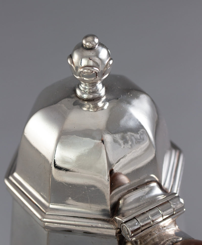 A George I Britannia Silver Coffee Pot London 1716 by John Chartier