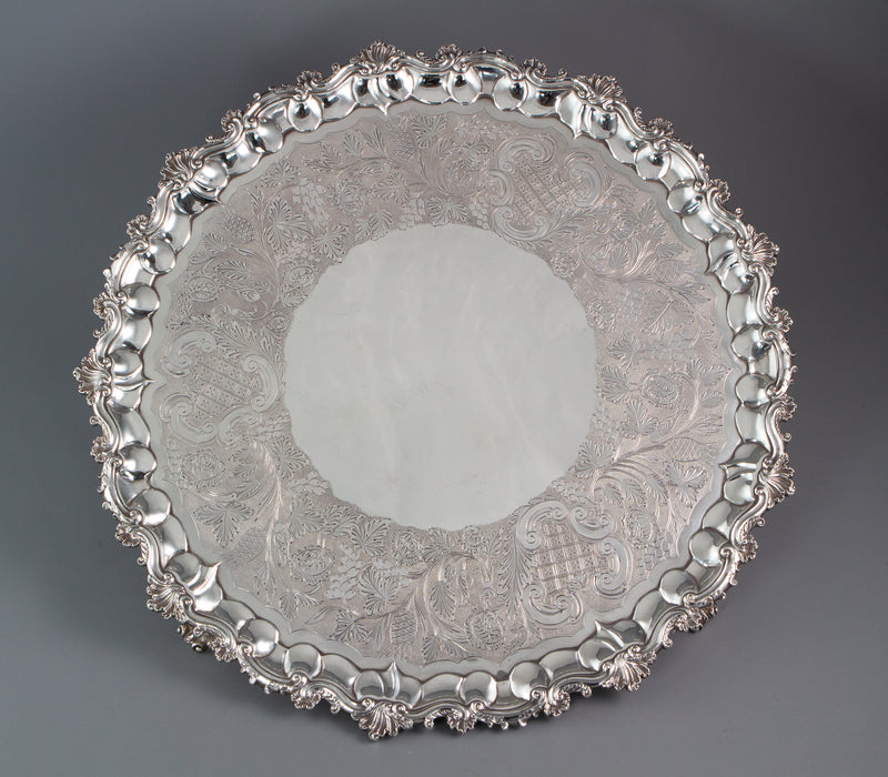 A George IV Silver Salver London 1828 by William Eley II