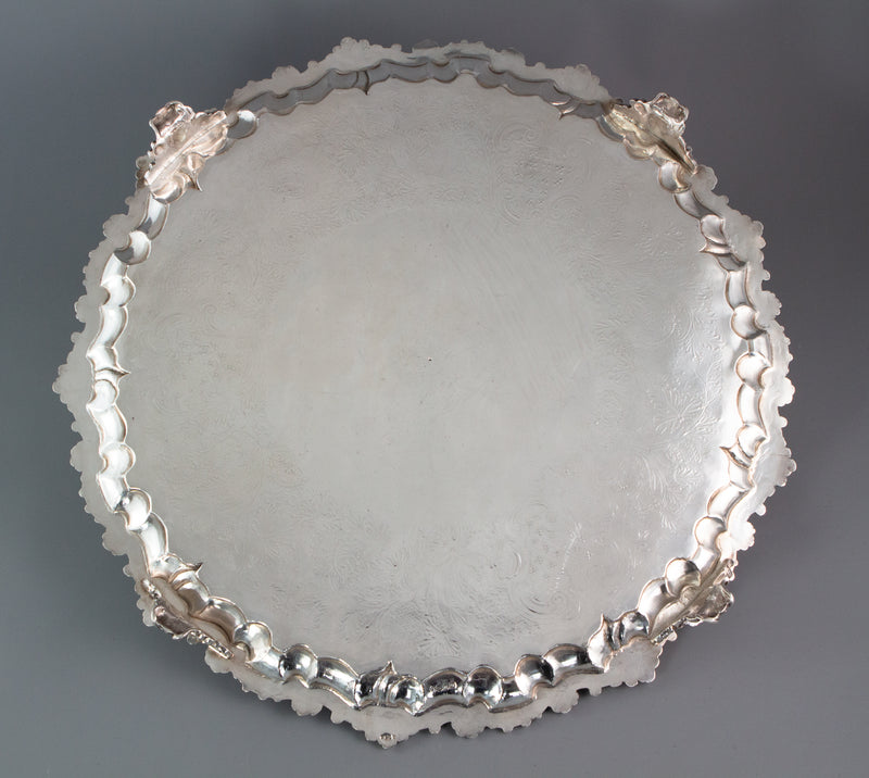 A George IV Silver Salver London 1828 by William Eley II